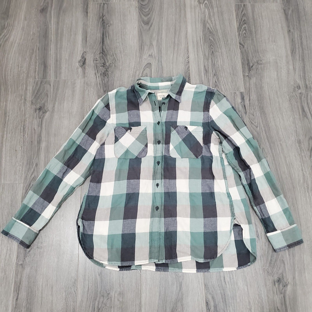 Ralph Lauren Denim Supply Flannel Shirt Mens Large Green Plaid Cabin Outdoor